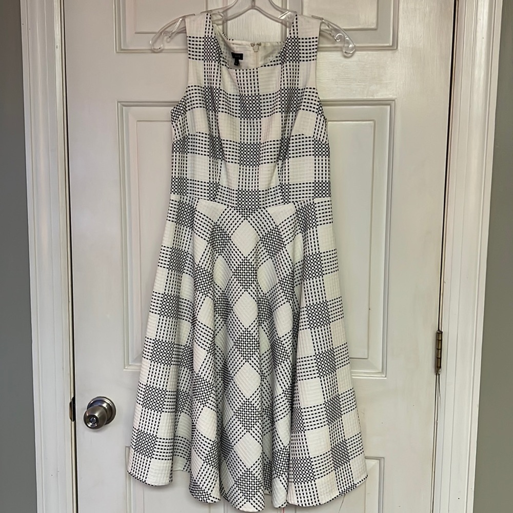 Black and Cream dress. Talbots.